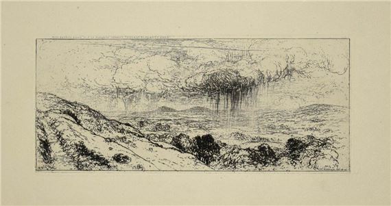The Storm over the Landscape - Sir John Charles Robinson
