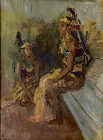 TWO JAVANESE DANCERS 兩位峇里舞者 by Isaac Israëls