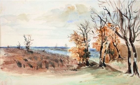 Paysage automnal by Eugène Delacroix