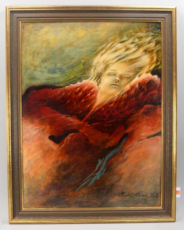 Artwork by Birte Lena, 'Die Träumende', Made of oil / canvas