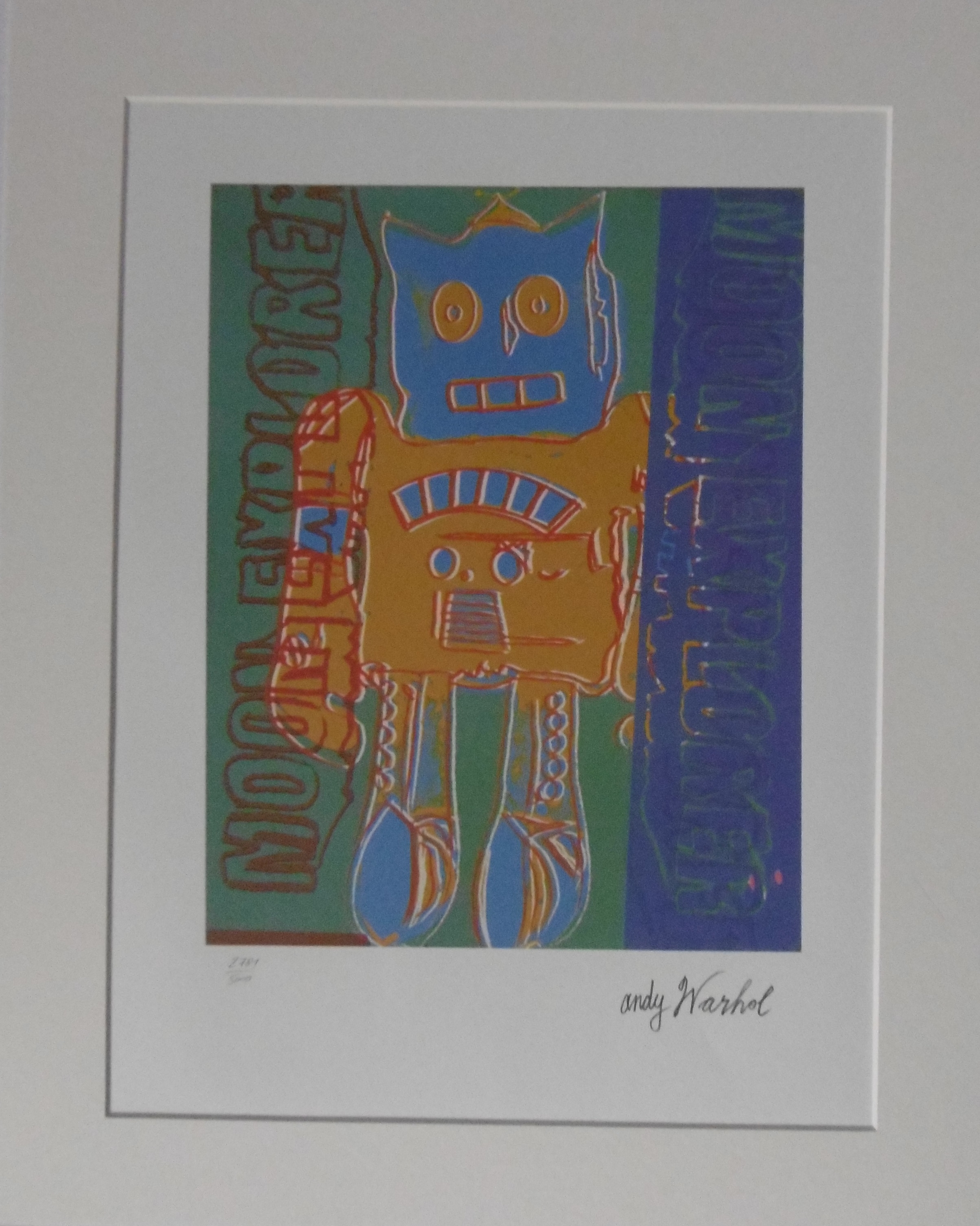 Andy Warhol | Moon Explorer Red and blue | MutualArt