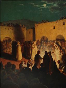 A night celebration of a Muslim Eid - Thomas Frederick Mason Sheard