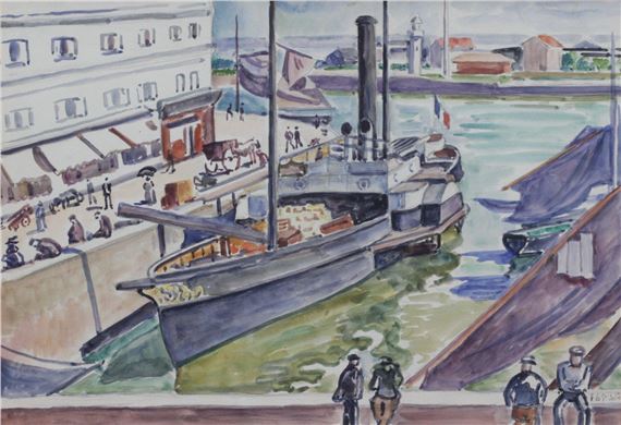 Port of Le Havre by Henri Liénard de Saint-Délis