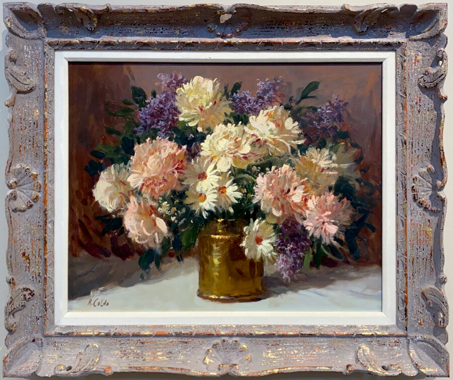 Rudolph Colao | Flowers in Brass Pot | MutualArt