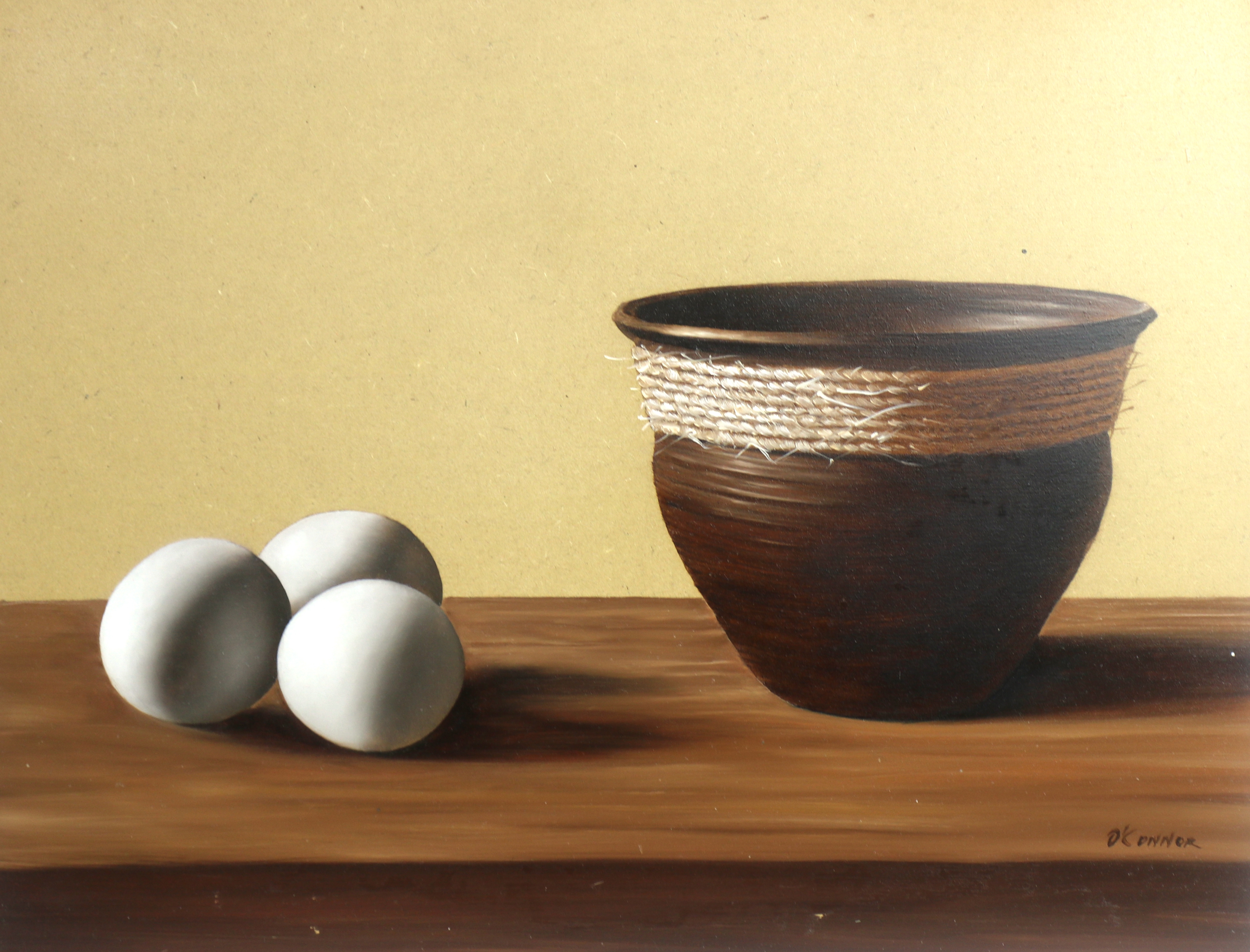 Artwork by Fernando O'Connor, "Hueros," "Frasco," and "Jarra", Made of oils