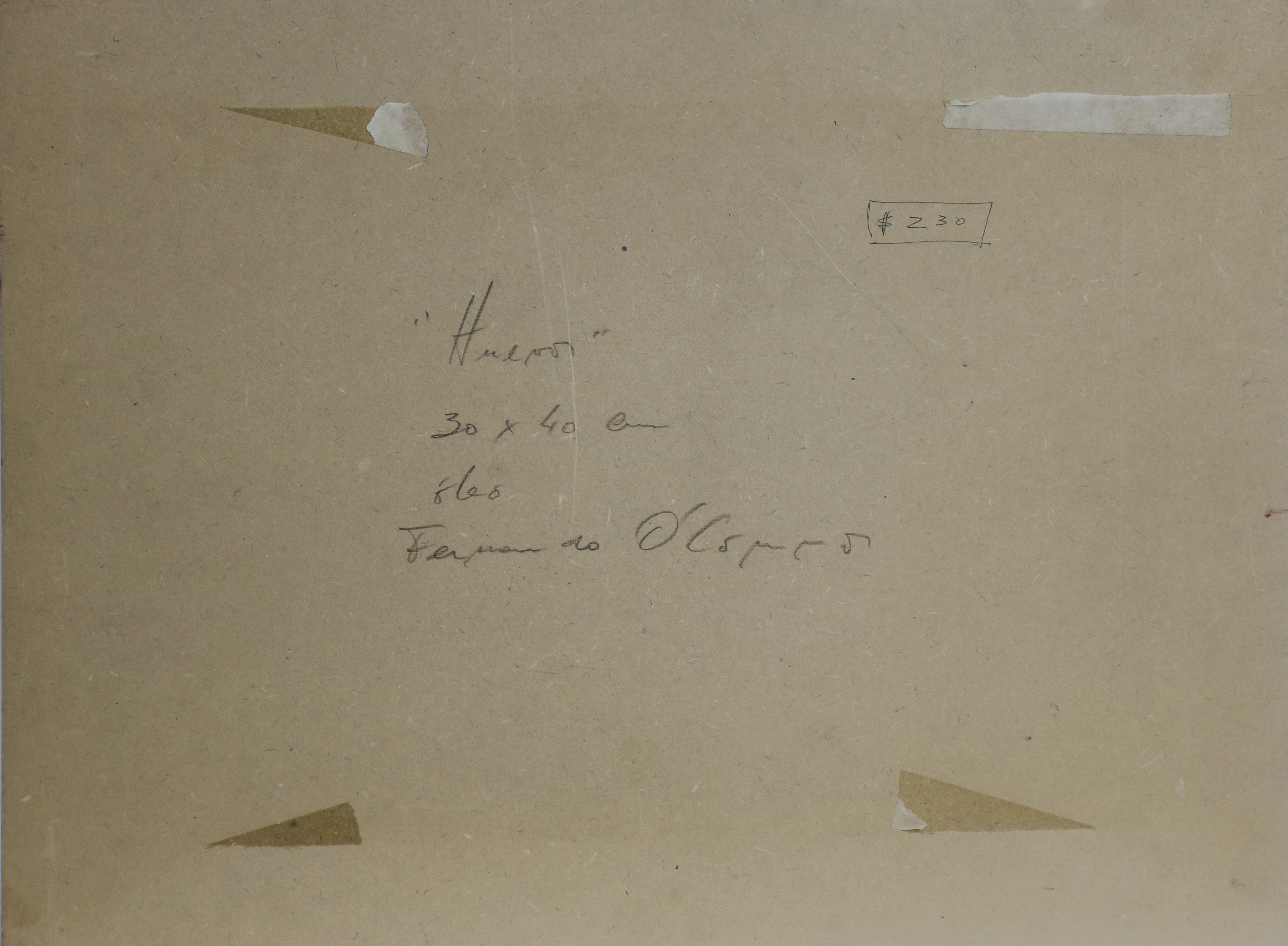 Artwork by Fernando O'Connor, "Hueros," "Frasco," and "Jarra", Made of oils