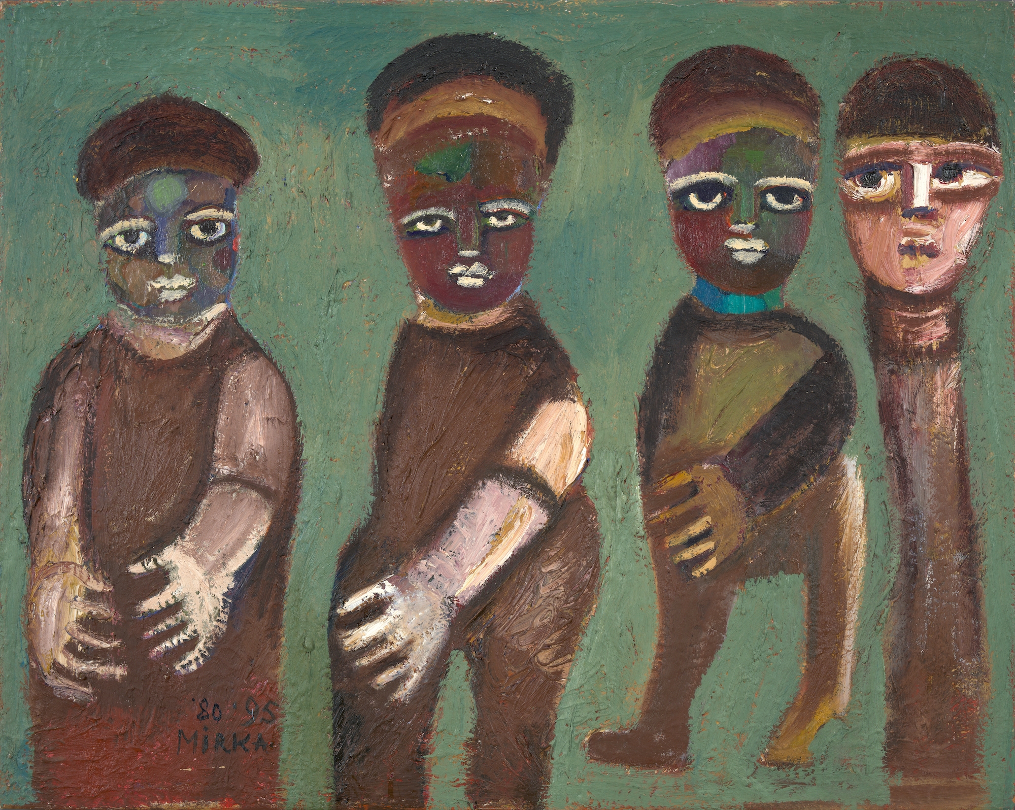 Four Figures by Mirka Mora, 1980