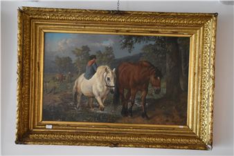 Tableau de chevaux - Jeanne d'Espiennes