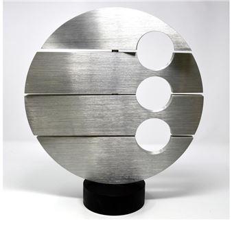 Aluminum rotating 4 piece modern sculpture - Jean-Jacques Besner