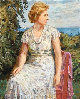 Portait of the artist's first wife - Matthias Peschcke Køedt