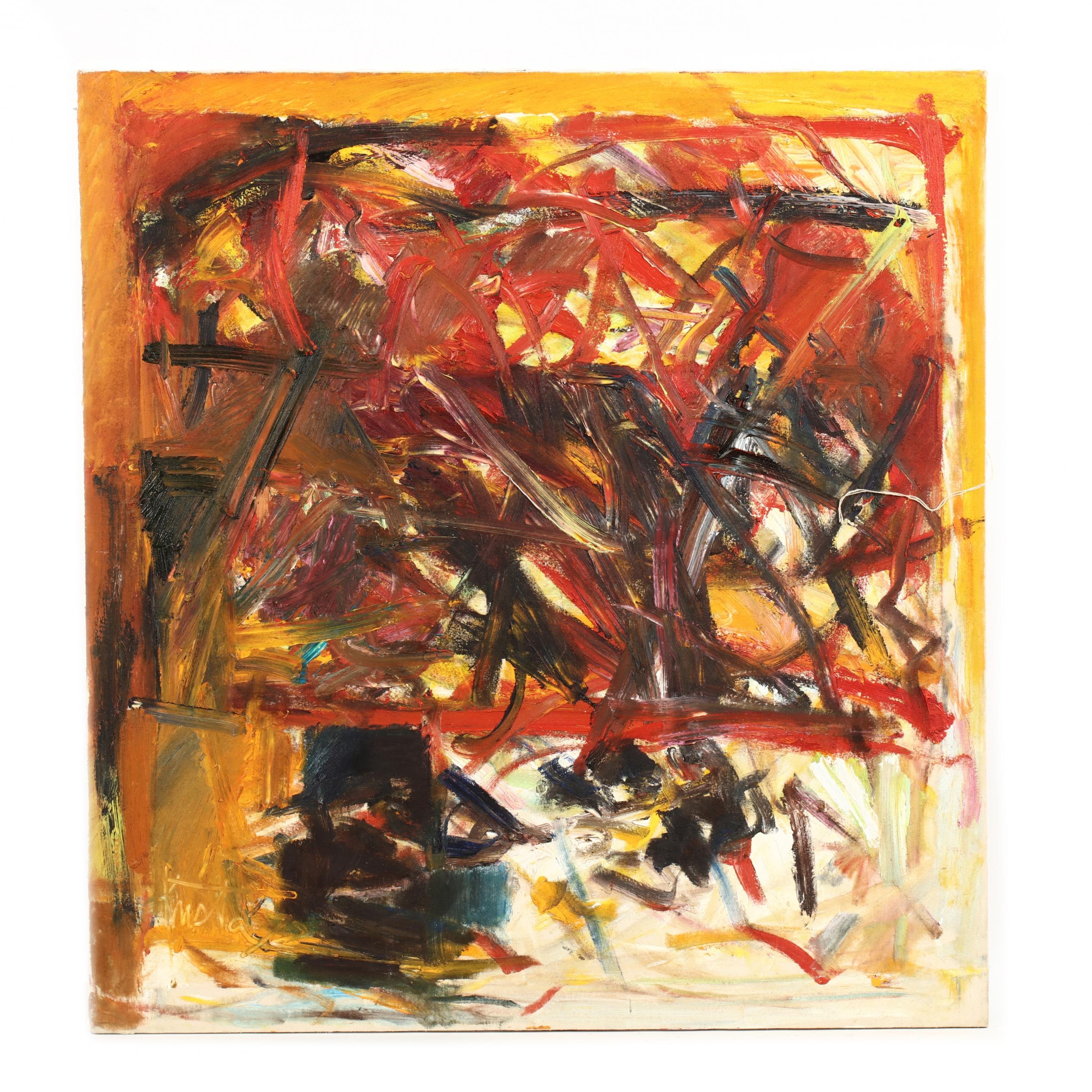 Krista Collins | Abstract Expressionist Painting (1972) | MutualArt
