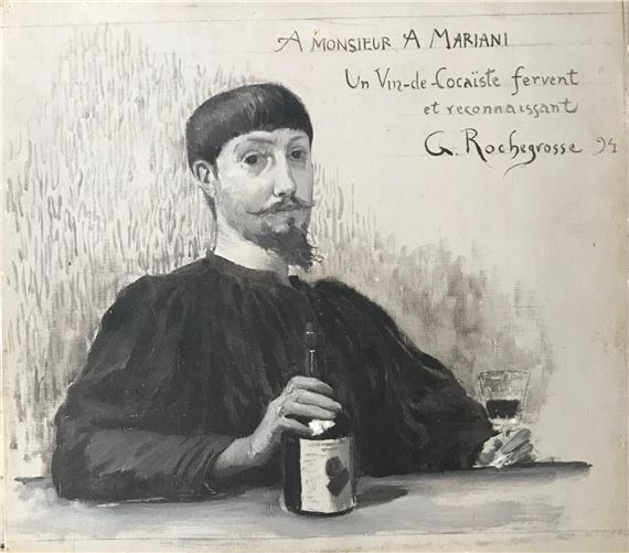 George Rochegrosse | Self-portrait of the artist in the bottle (1894 ...