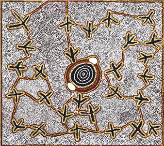 WALAWURRU EAGLE DREAMING - Paddy Japaljarri Stewart