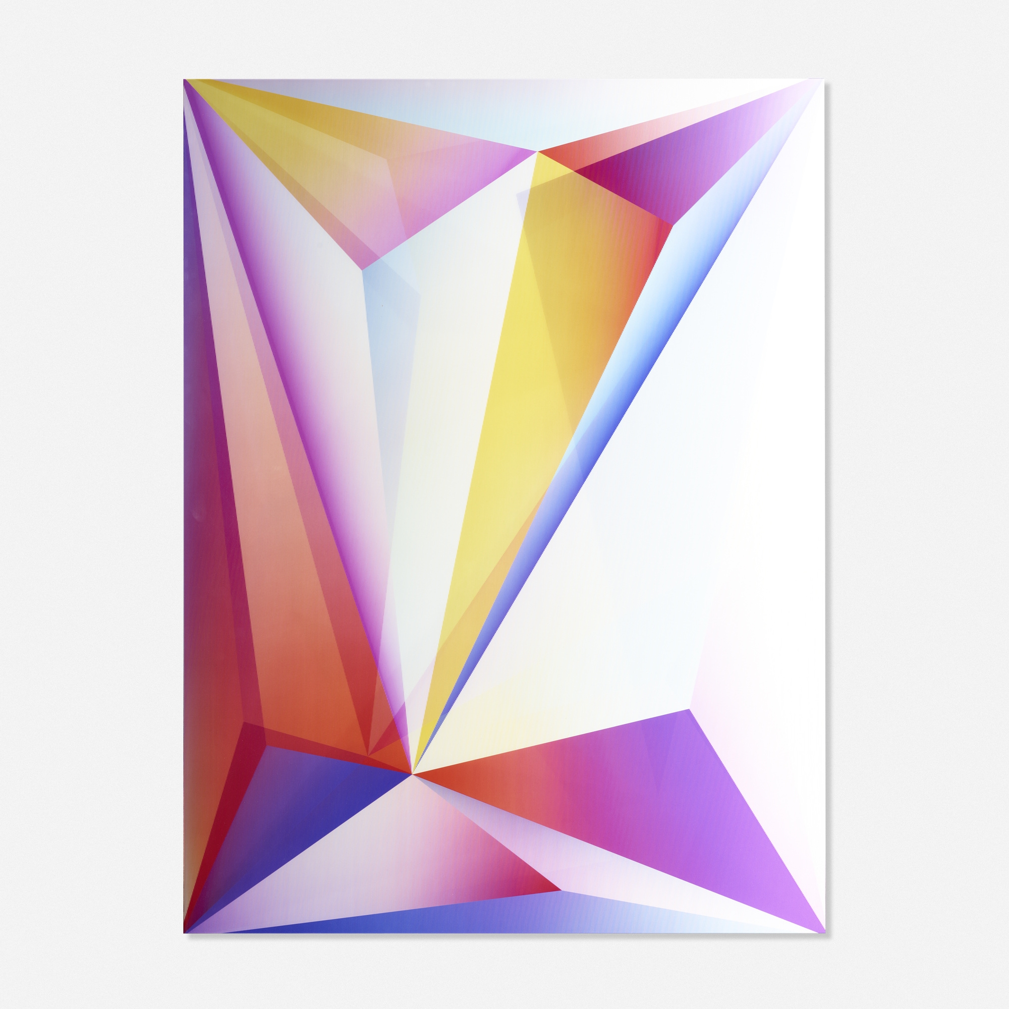 Artwork by Rafaël Rozendaal, Into Time 13 08 30, Made of lenticular print