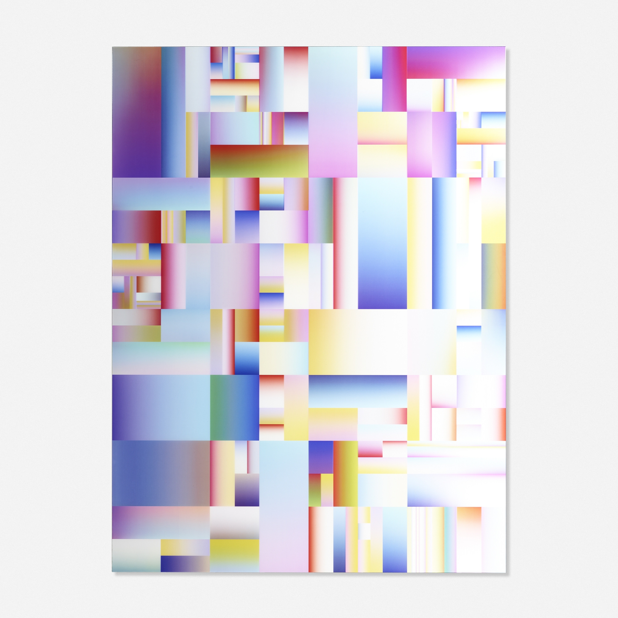 Artwork by Rafaël Rozendaal, Into Time 13 08 20, Made of lenticular print