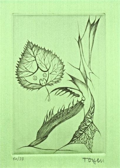 Svatokrádežný les by Toyen, 1970