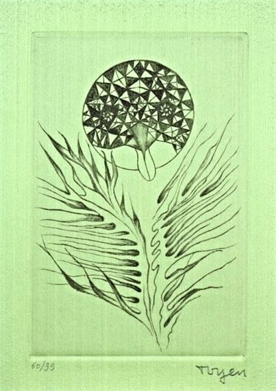 Svatokrádežný les by Toyen, 1970