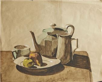 Still life with a teapot - George Gaudion