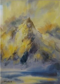 Sunset in the Alps - Fu Ji Tsang