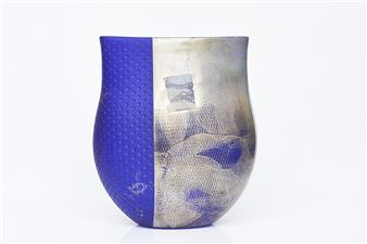 Blue Flat Form Vase - Brian Hirst