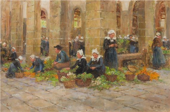 THE FLOWER MARKET by Linnie Watt