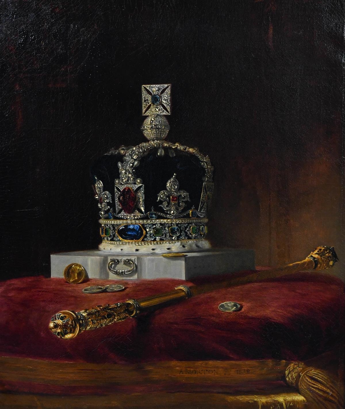 Andrew Morton | Still life with the Imperial State Crown and chivalric ...