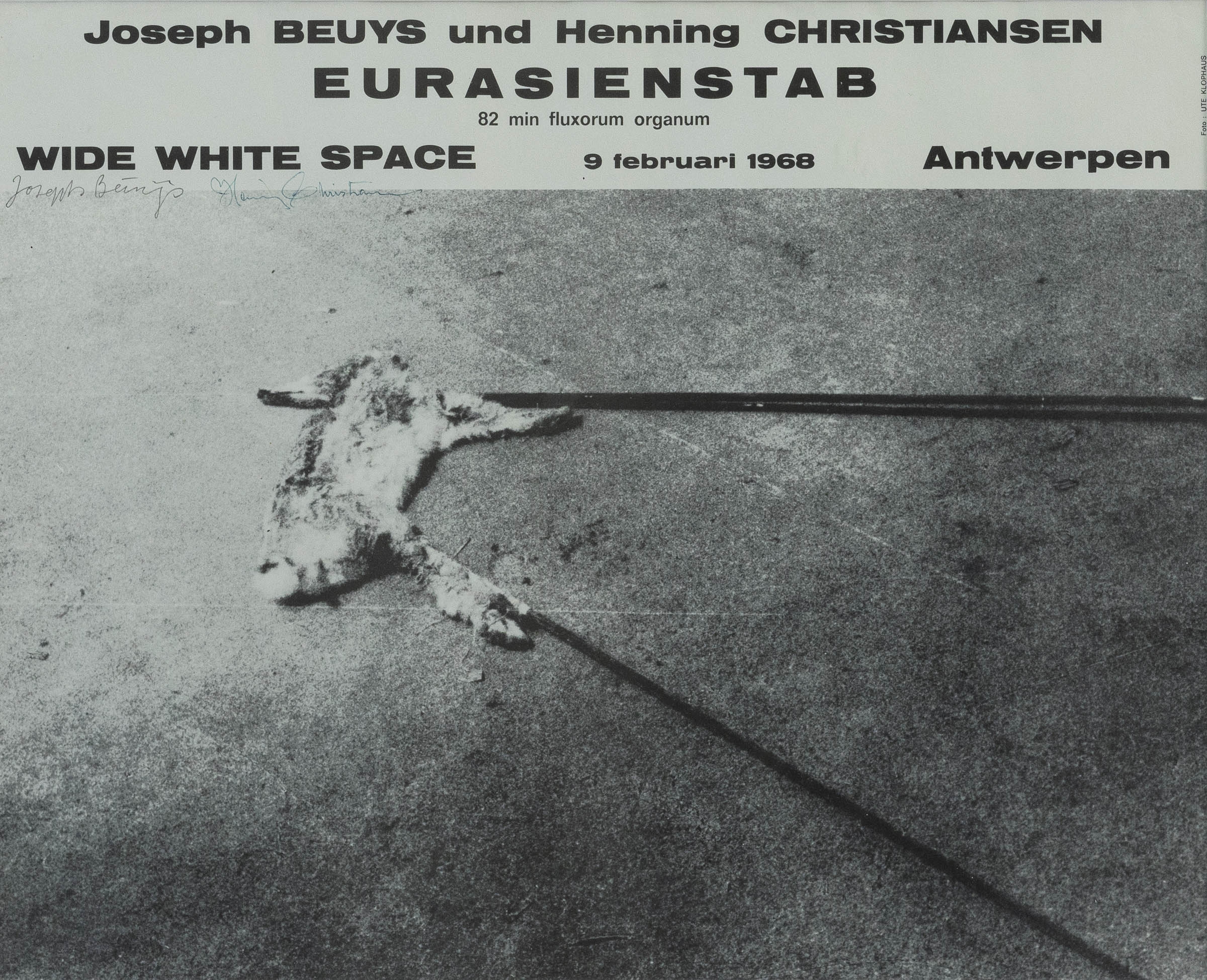 'Eurasienstab', 1968 by Henning Christiansen, Joseph Beuys, 1968