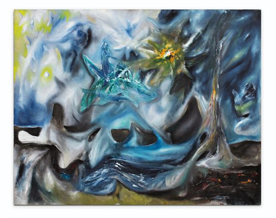 MORPHOLOGIE PSYCHOLOGIQUE DE L'ANGOISSE (LA VEILLE DE LA MORT) by Roberto Matta, Painted in 1938
