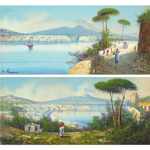 BAY OF NAPLES (TWO VIEWS) by Maria Gianni