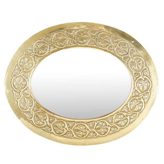 Alexander Ritchie | CELTIC REVIVAL BRASS WALL MIRROR | MutualArt
