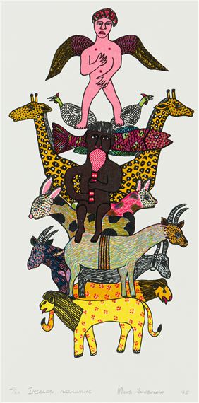 Ingelosi Nezilwane by Mavis Shabalala, dated 95