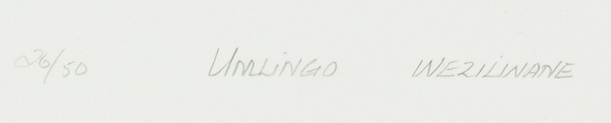 Artwork by Punch Shabalala, Umlingo Wezilinane, Made of colour screenprint