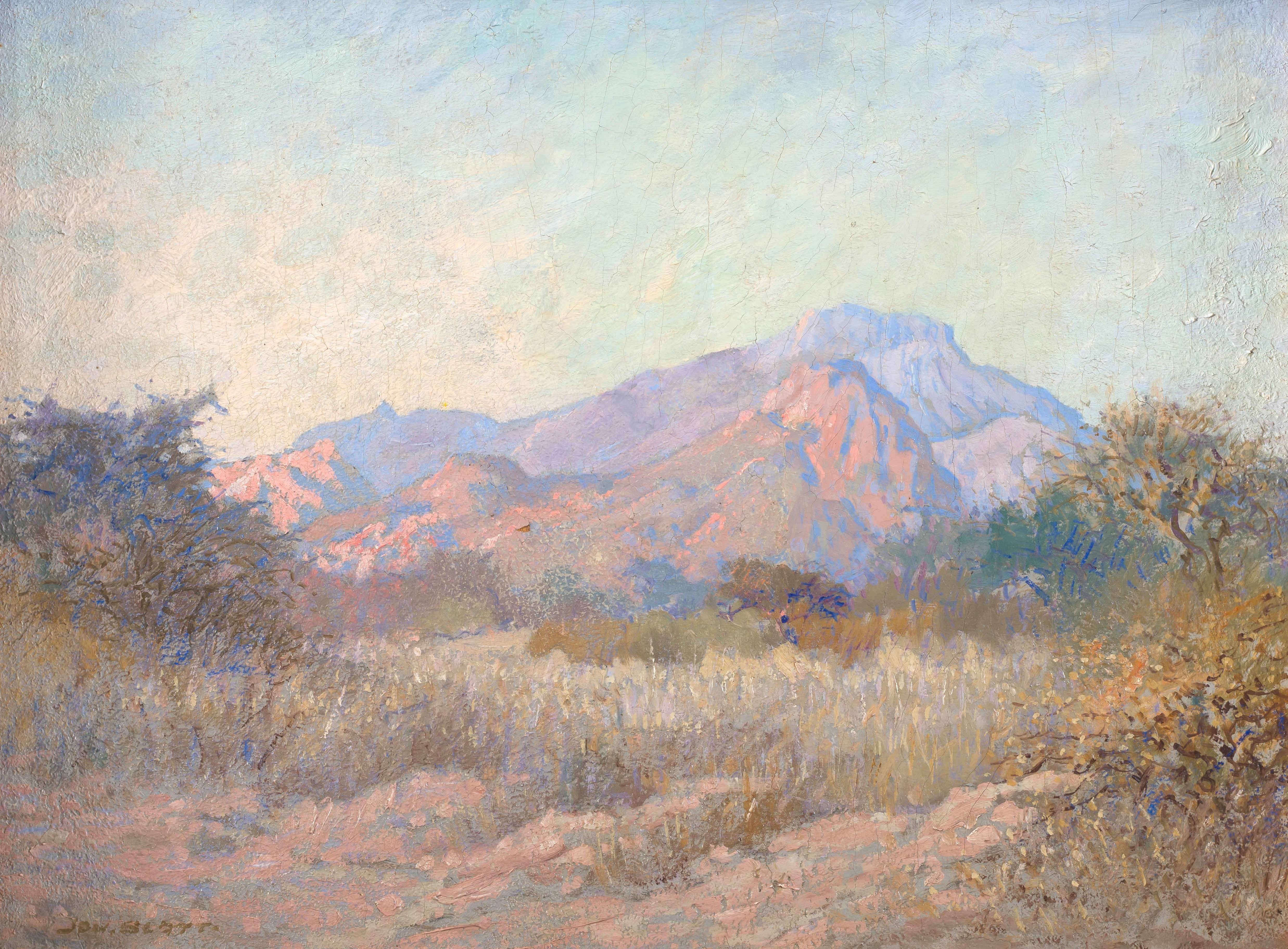 Artwork by Johannes Blatt, Spitzkoppe, Made of oil on panel