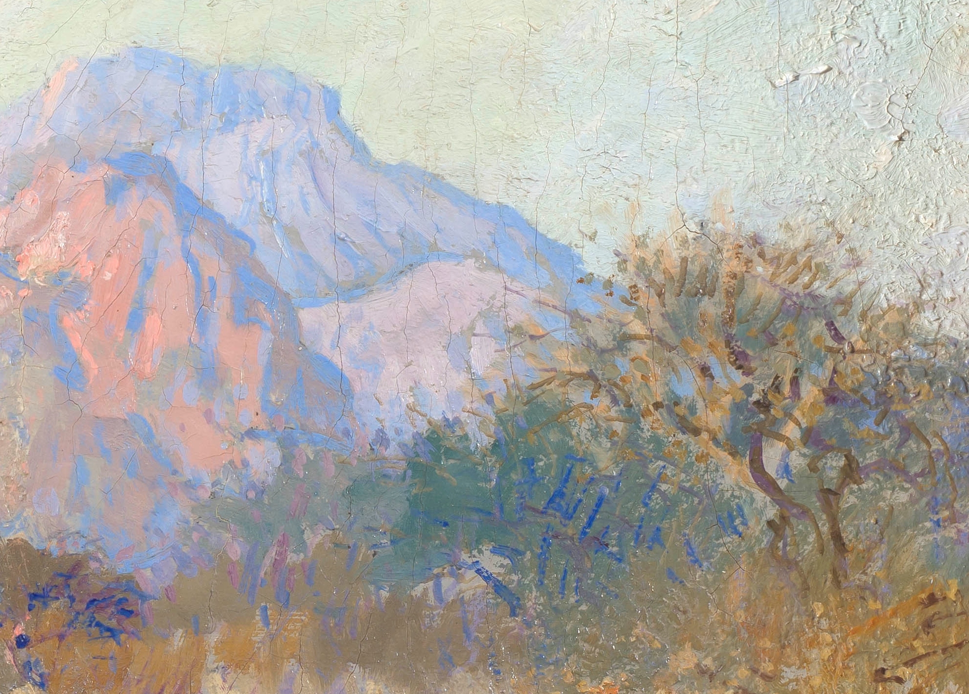 Artwork by Johannes Blatt, Spitzkoppe, Made of oil on panel