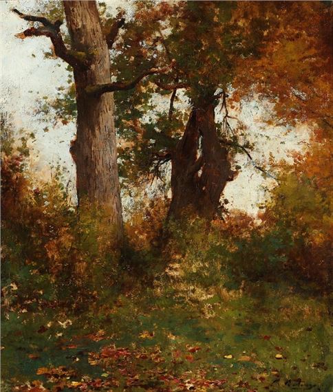 Barbizon School, 19th Century | Old oak trees | MutualArt