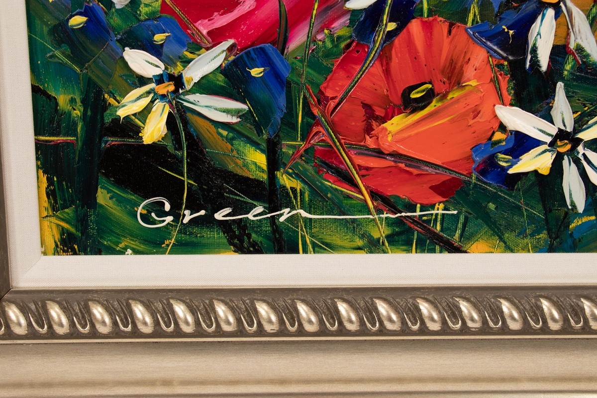 Maya Green FILLED WITH PASSION FLORAL MutualArt