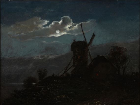 Anton Laurids Johannes Dorph | Seascape with fishermen in a boat, full ...