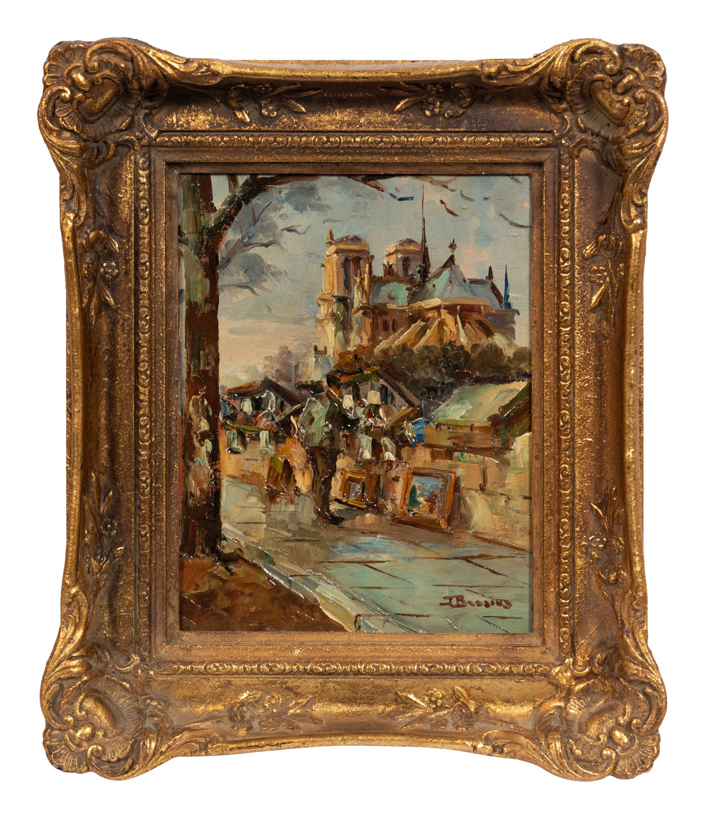 Artwork by Fred Brosius, Views of Paris, Made of oil on canvas