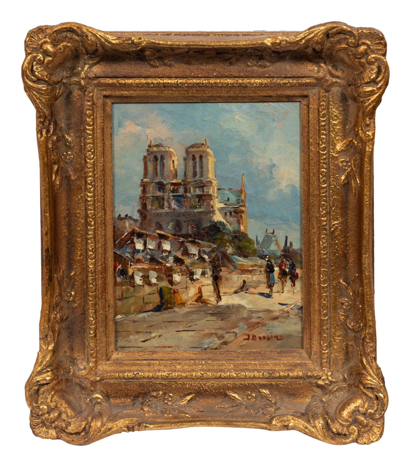 Artwork by Fred Brosius, Views of Paris, Made of oil on canvas