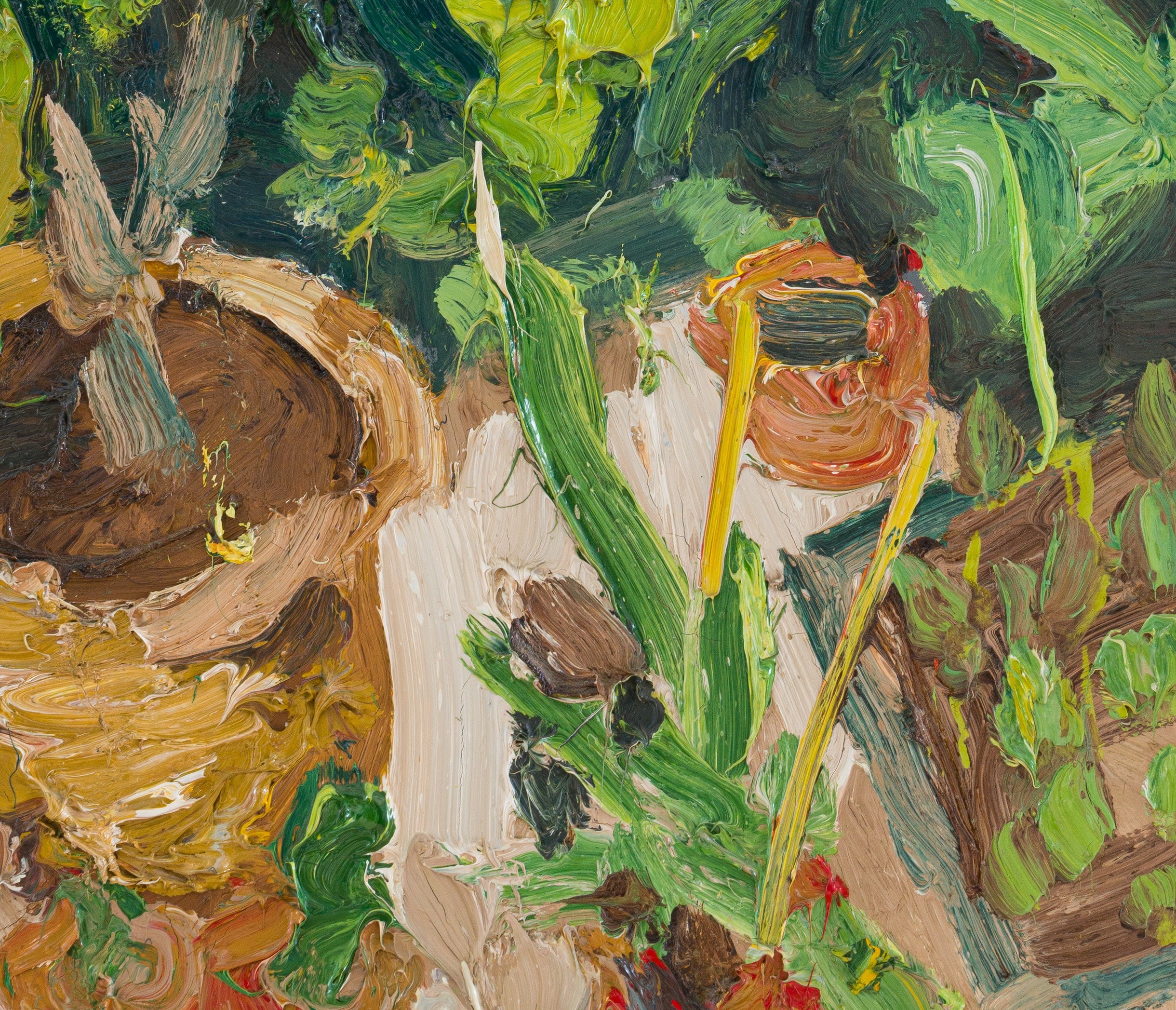 George Rowlett | Yellow Datura and Red Pelargoniums (1990 - 1991 ...