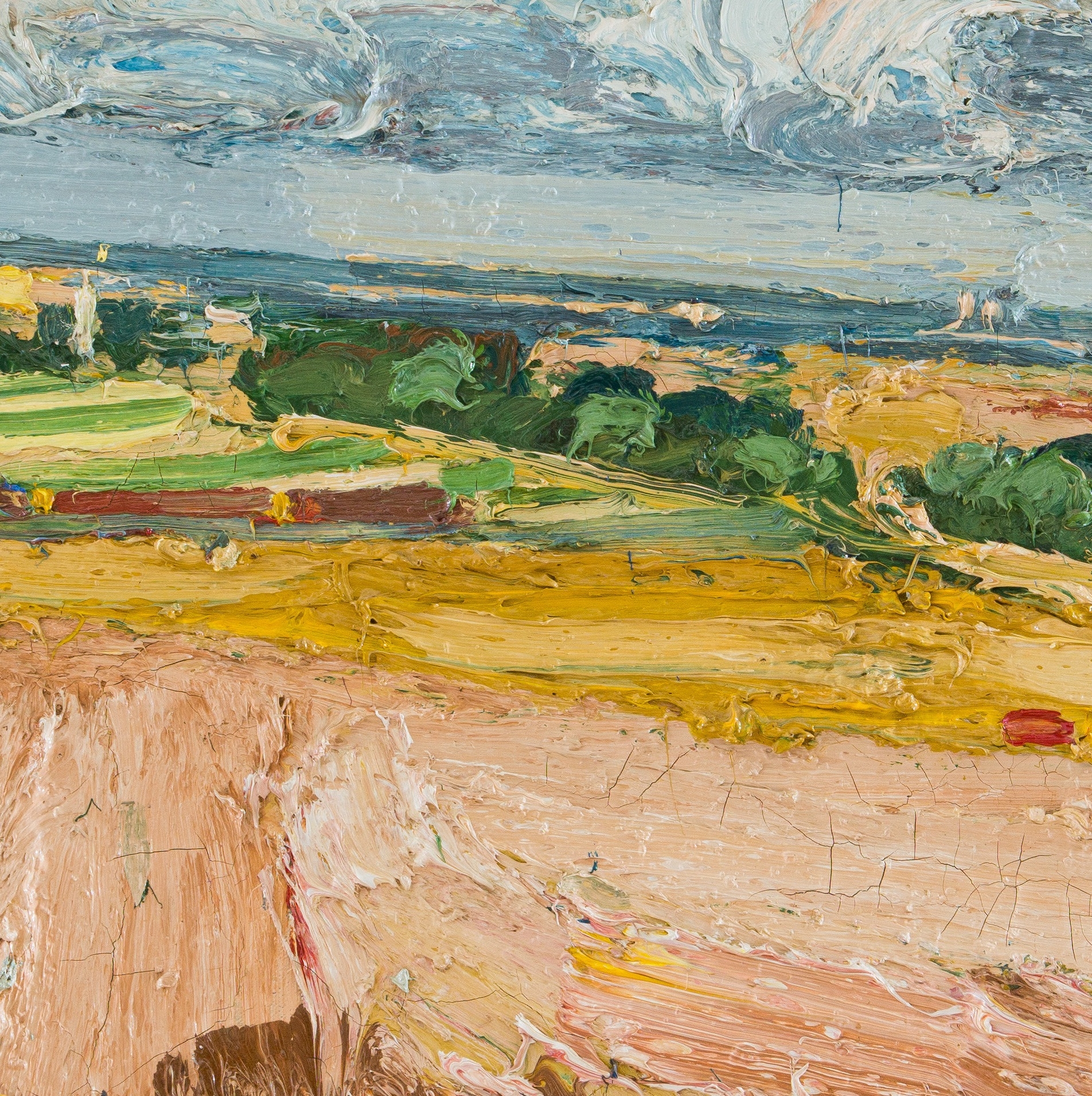 George Rowlett | View from Coldblow over Deal to Pegwell and Ramsgate ...