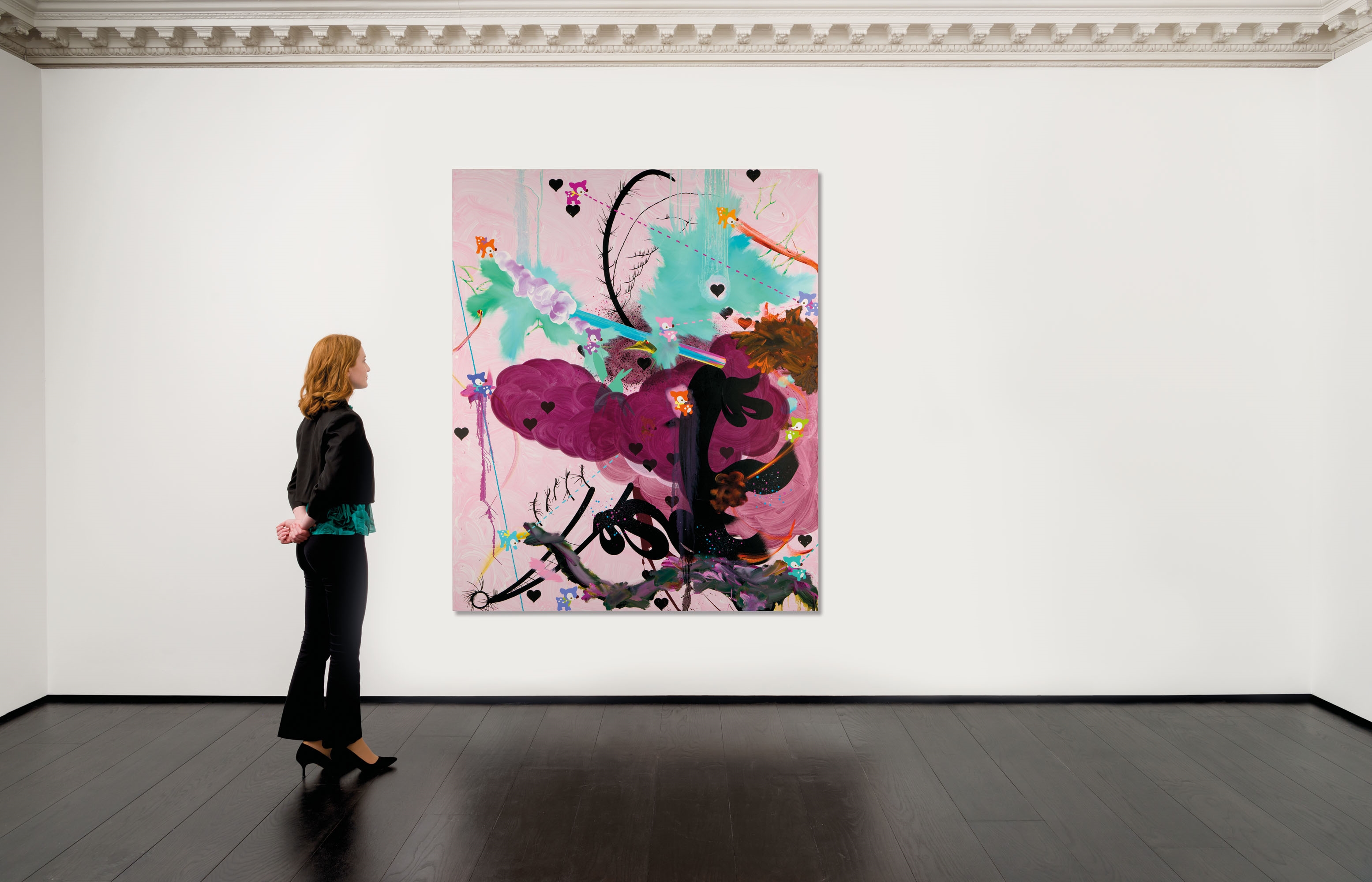 Artwork by Fiona Rae, Value Coordinate #1 It's Sweet!, Made of oil and acrylic on canvas