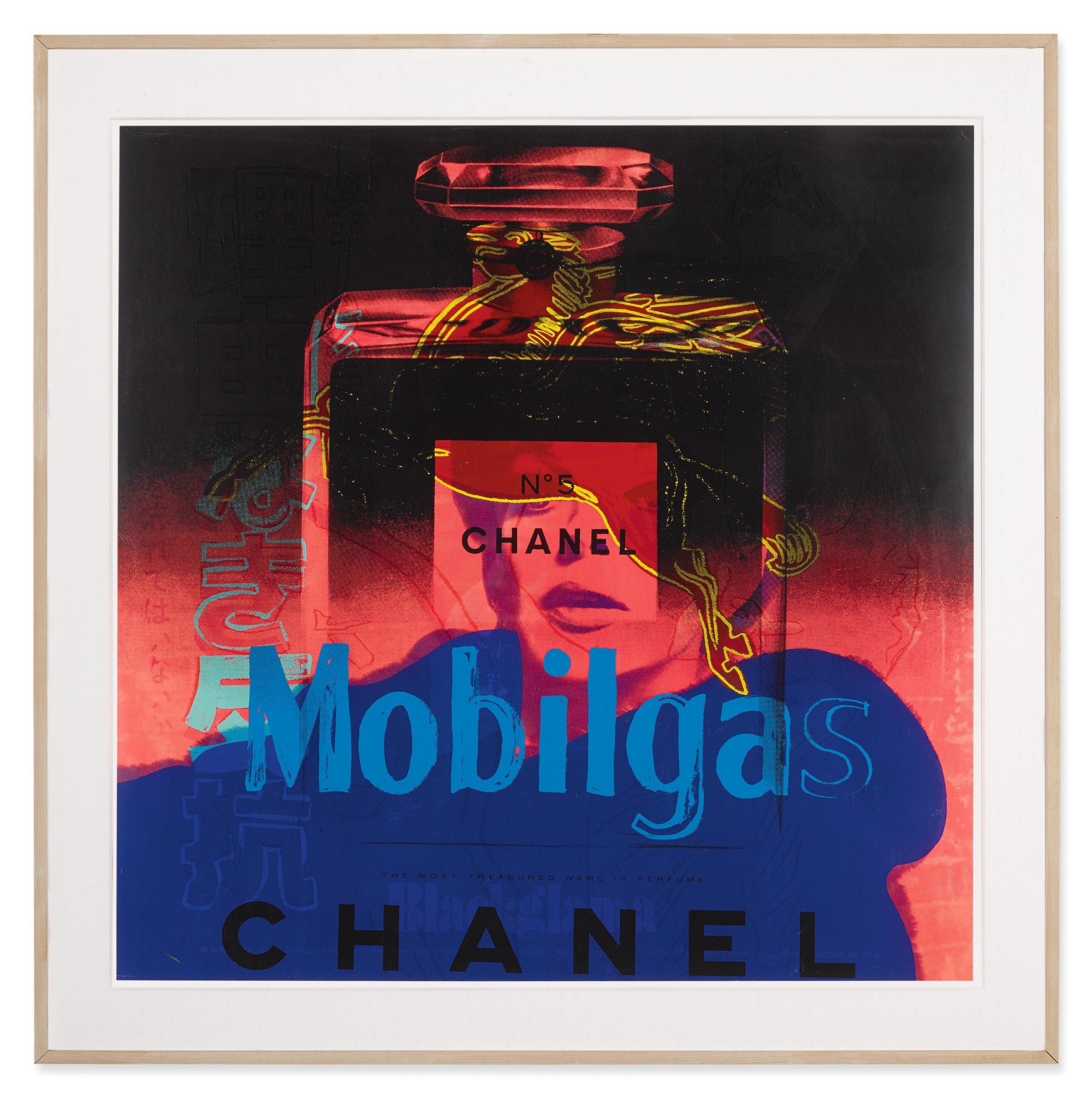 Selvforkælelse uophørlige større Andy Warhol | ADS / CHANEL / REBEL / MOBIL / BLACKGLAMA (Circa 1985) |  MutualArt