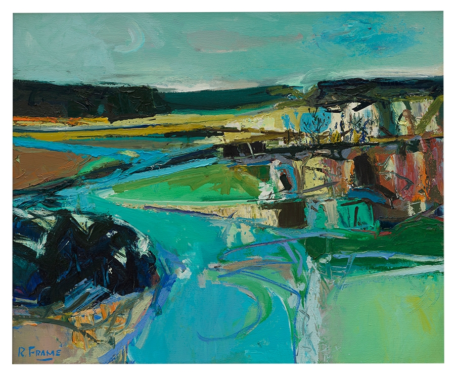 Artwork by Robert Frame, River Bluff, Made of Oil on canvas