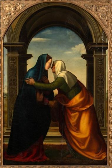 VISITATION by Mariotto Albertinelli, Probably 19th century or earlier