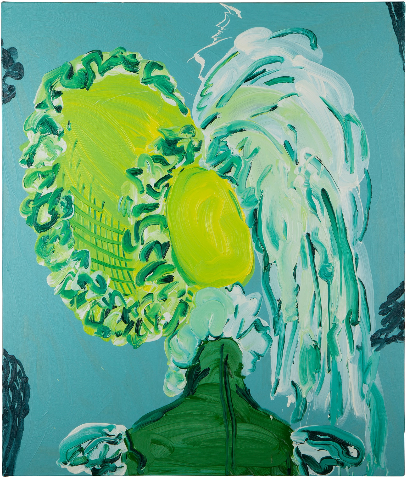 Artwork by Charlie Billingham, Bonnet 2, Made of oil on canvas