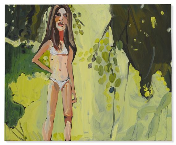 Woman in a White Bikini by Chantal Joffe, Painted in 2003