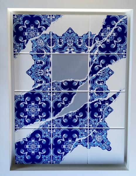 Artwork by Add Fuel, ADD FUEL, Made of ceramic and glass tiles
