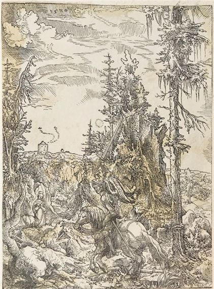 Saint George Killing the Dragon by Wolf Huber, 1520