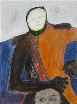 "Hooded Orange Man on Head," - Jim Bess